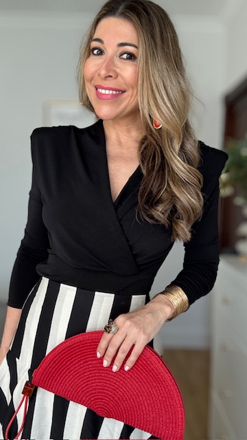 Top hombreras Leonor Negro