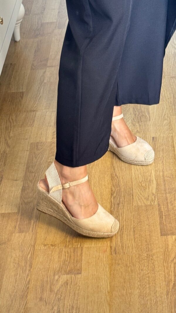 Alpargatas Cuñas Esparto Beige