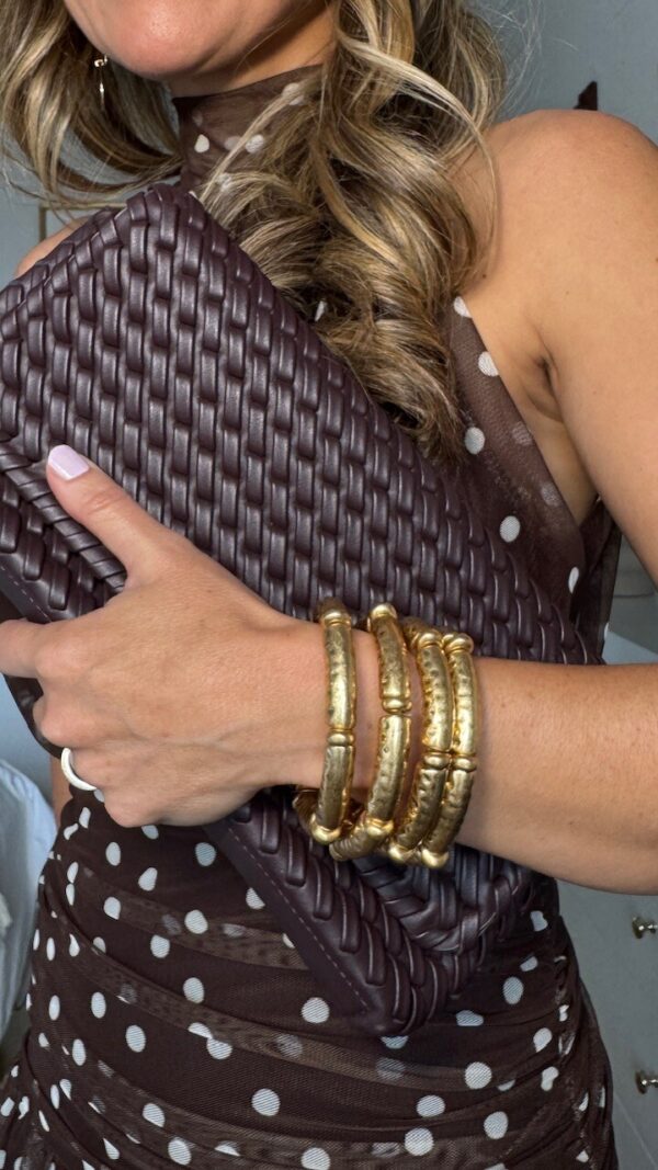 Pulseras Elásticas Marlen Doradas