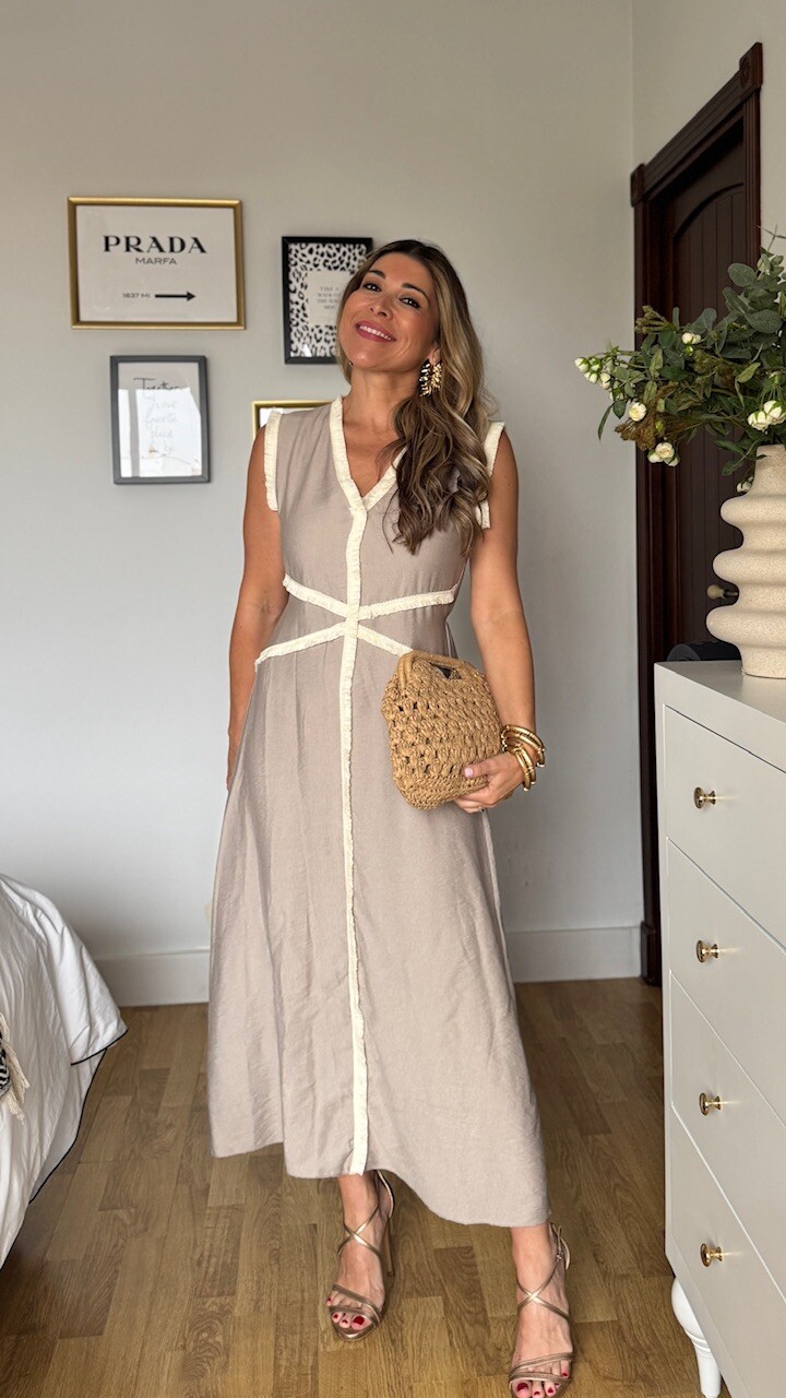 Vestido Bianca Flecos Topo