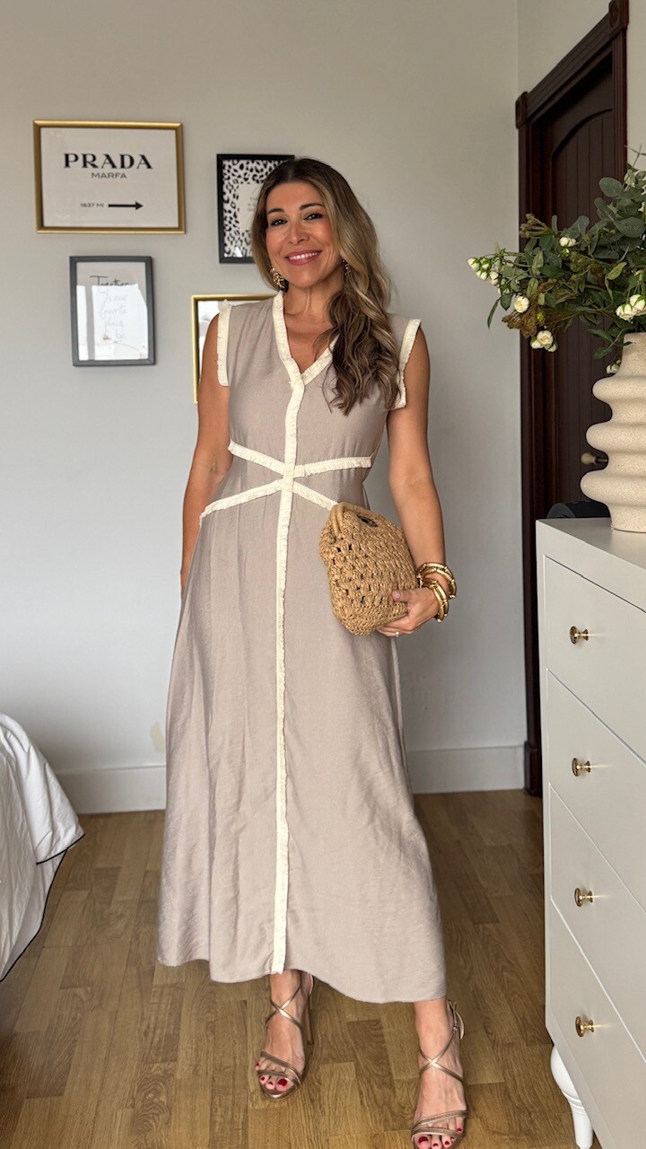 Vestido Bianca Flecos Topo - Imagen 2