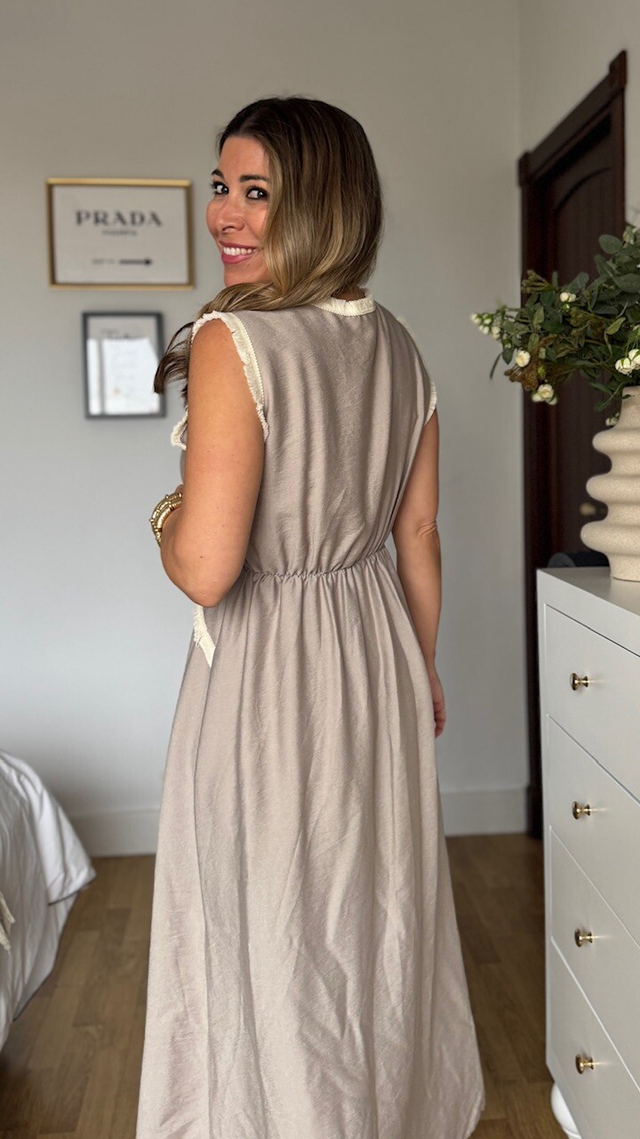 Vestido Bianca Flecos Topo - Imagen 3