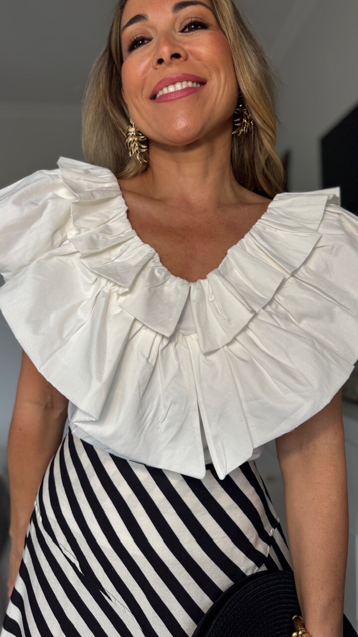 Top Volantes Blanco - Imagen 2