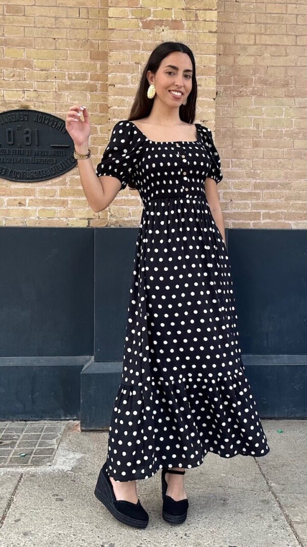 Vestido Lunares Negro