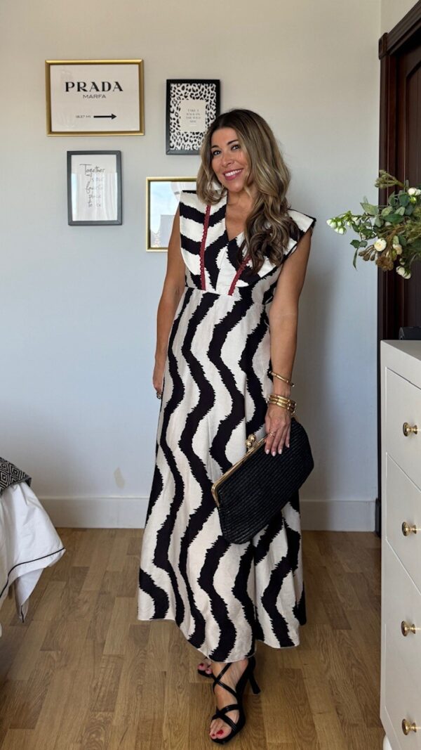 Vestido Clooty Estampado Beige. VUELVE EN 10 DÍAS