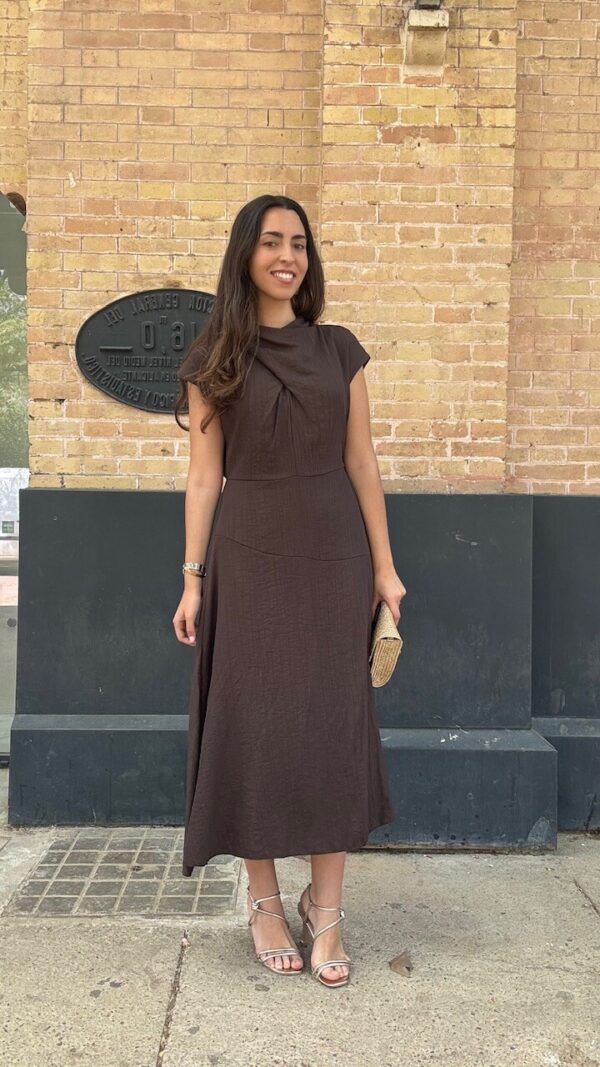 Vestido Melissa Marrón