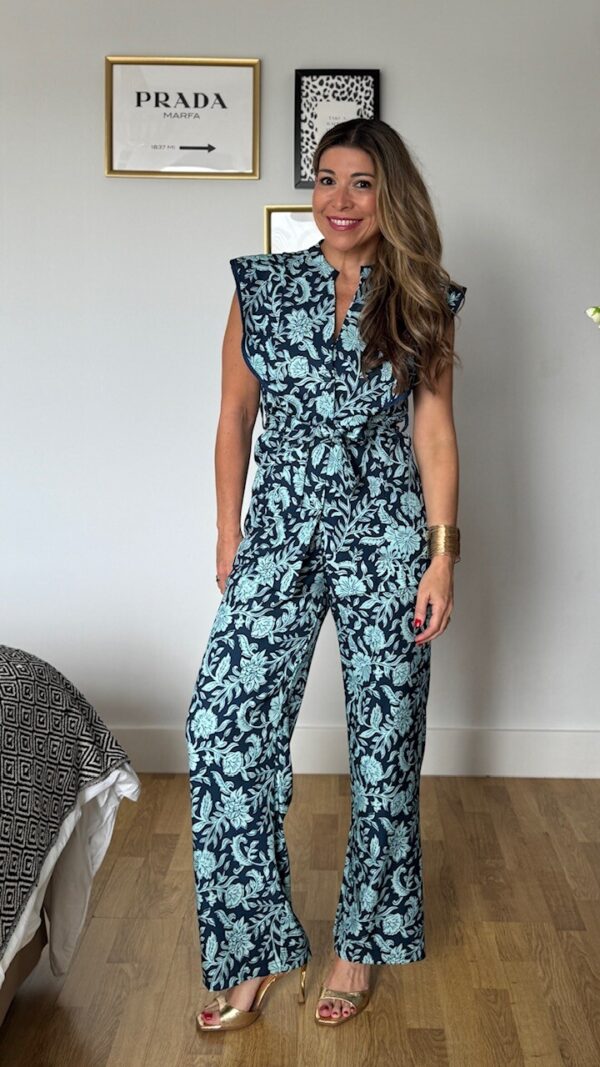 Conjunto Alma Estampado Azul