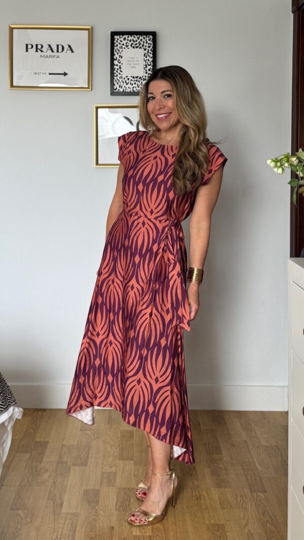 Vestido Manuela Teja Berenjena
