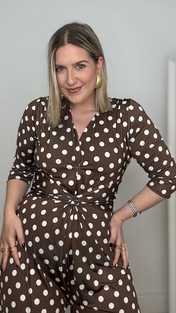 Mono Nudo Lunares Marrón