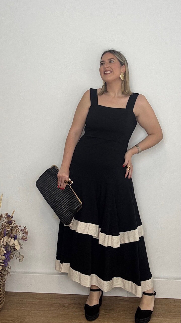 Vestido Lucca Volantes Negro - Imagen 8