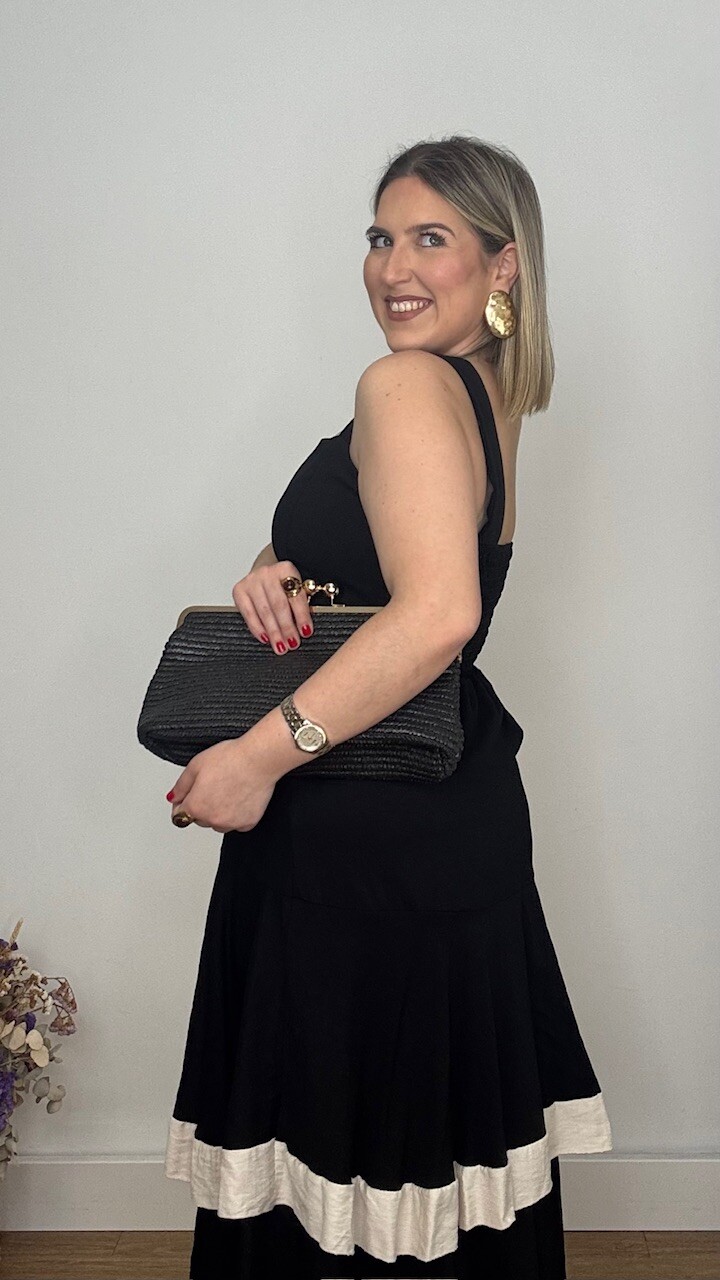 Vestido Lucca Volantes Negro - Imagen 10