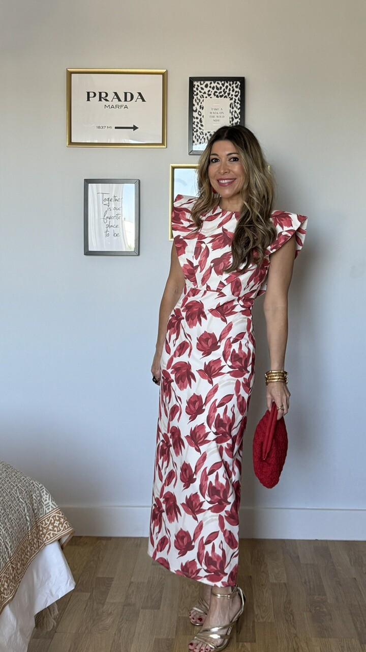 Vestido Bimba flores teja - Imagen 8