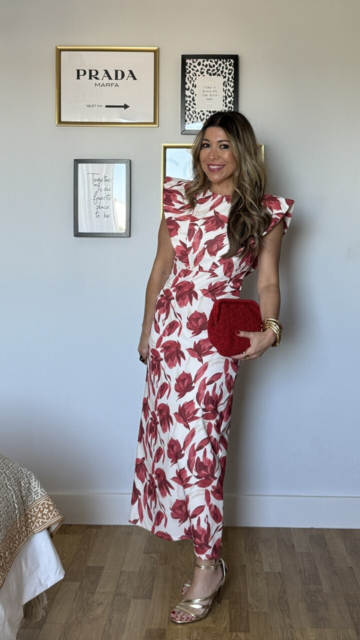 Vestido Bimba flores teja - Imagen 11
