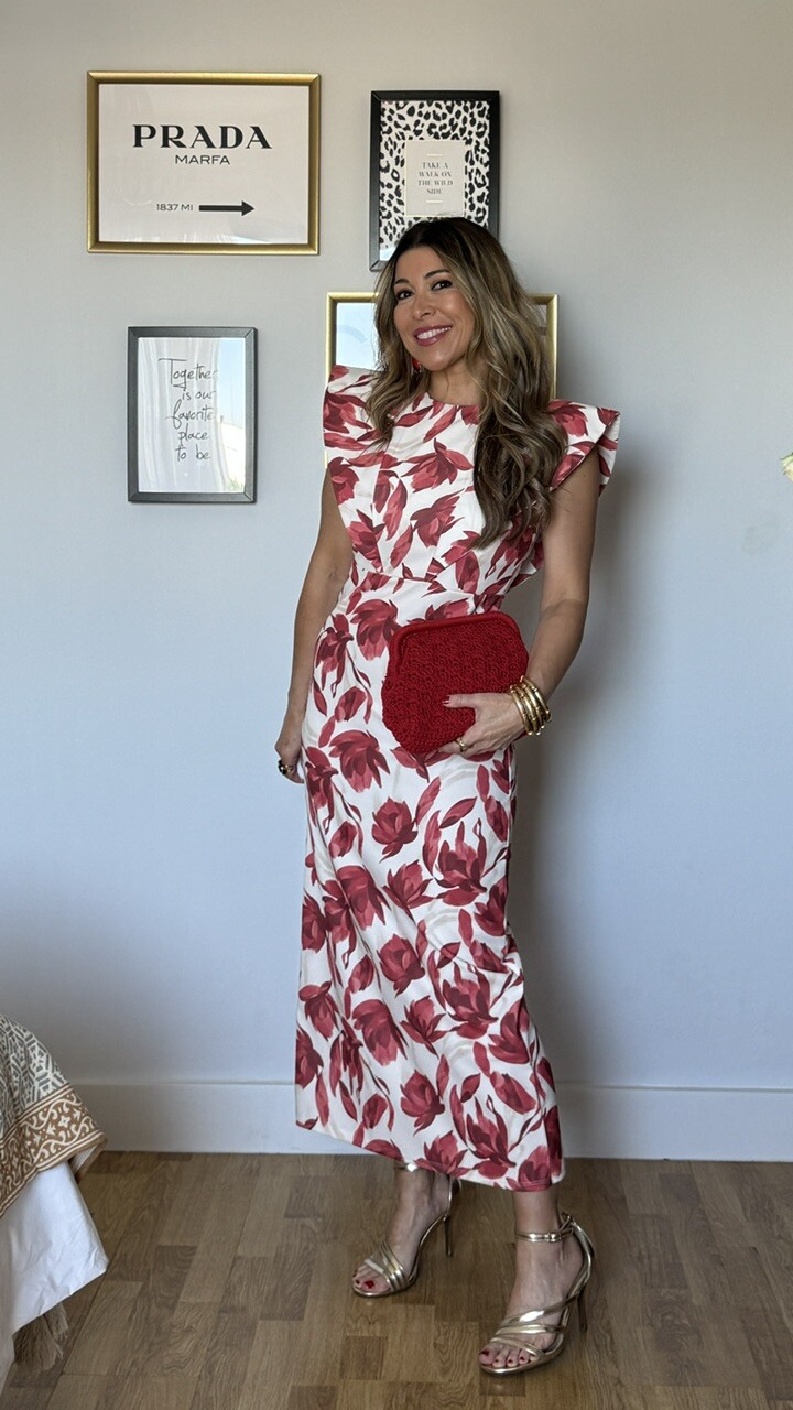 Vestido Bimba flores teja - Imagen 13