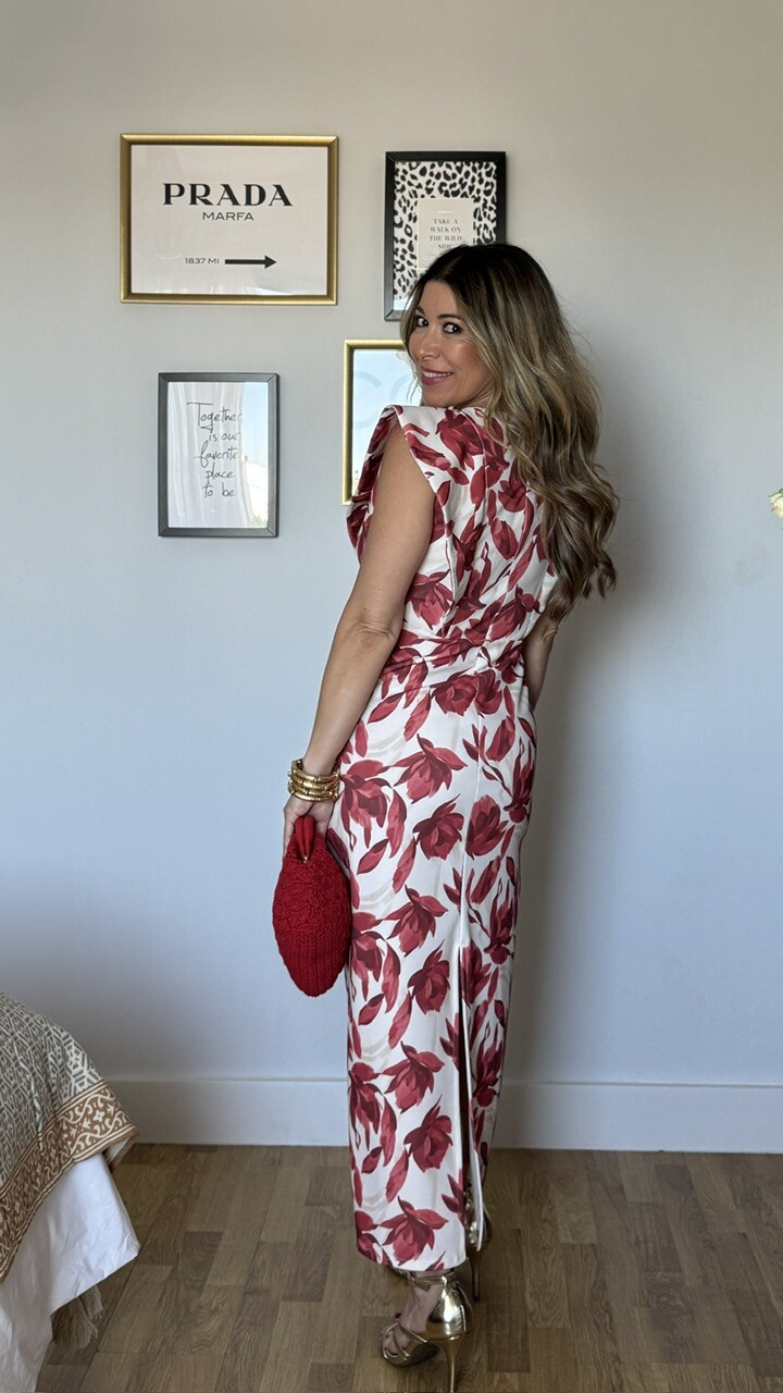 Vestido Bimba flores teja - Imagen 16