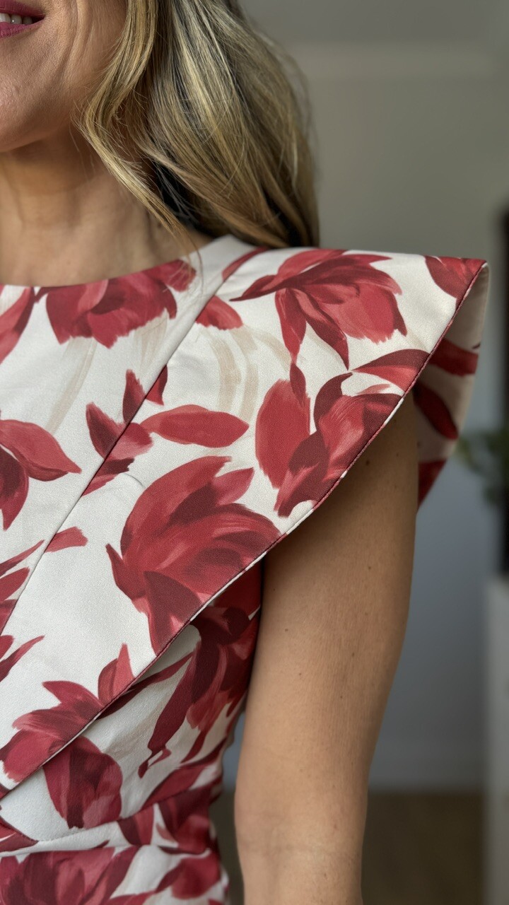 Vestido Bimba flores teja - Imagen 2