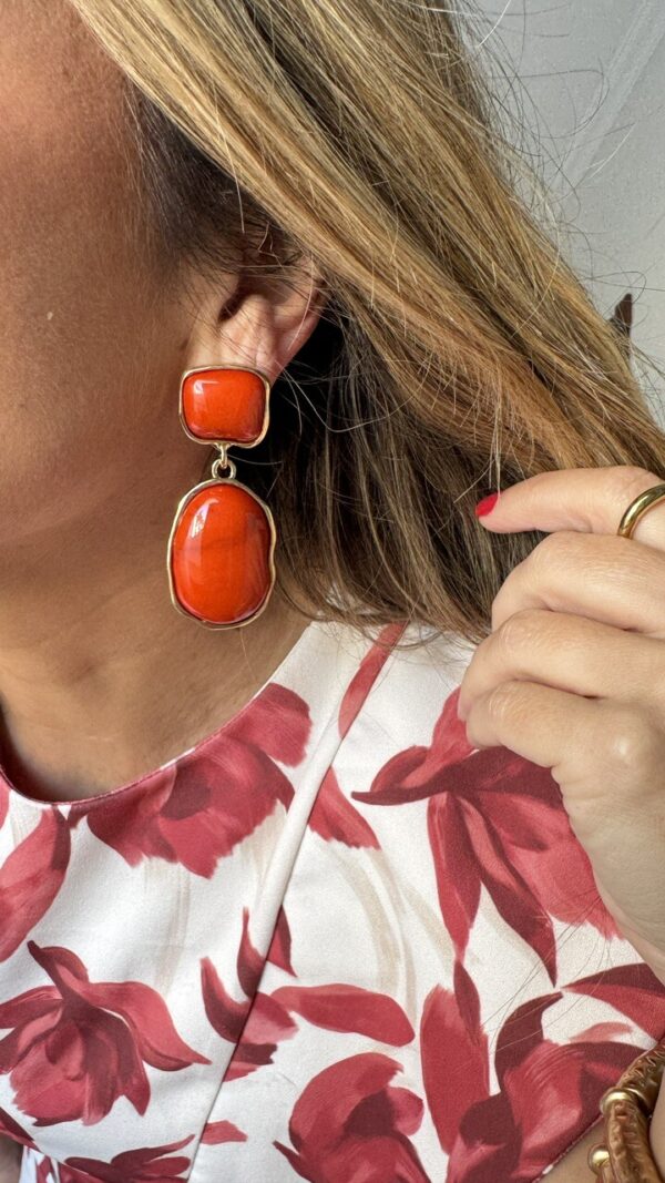 Pendientes Lágrimas Coral