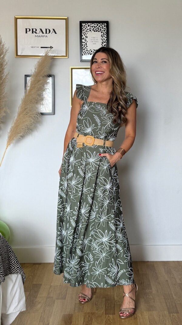 Conjunto Cleo Estampado Verde Caza