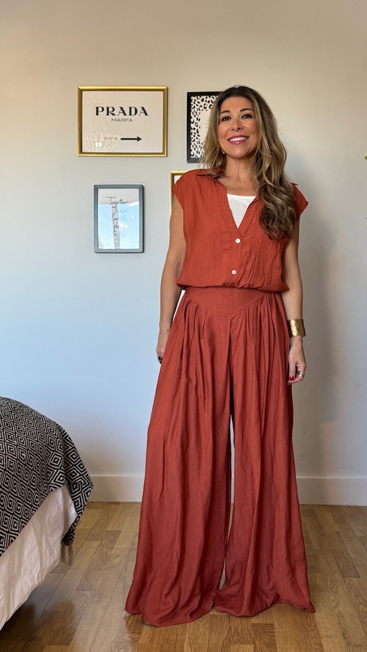 Falda Pantalón Selena Teja - Imagen 6