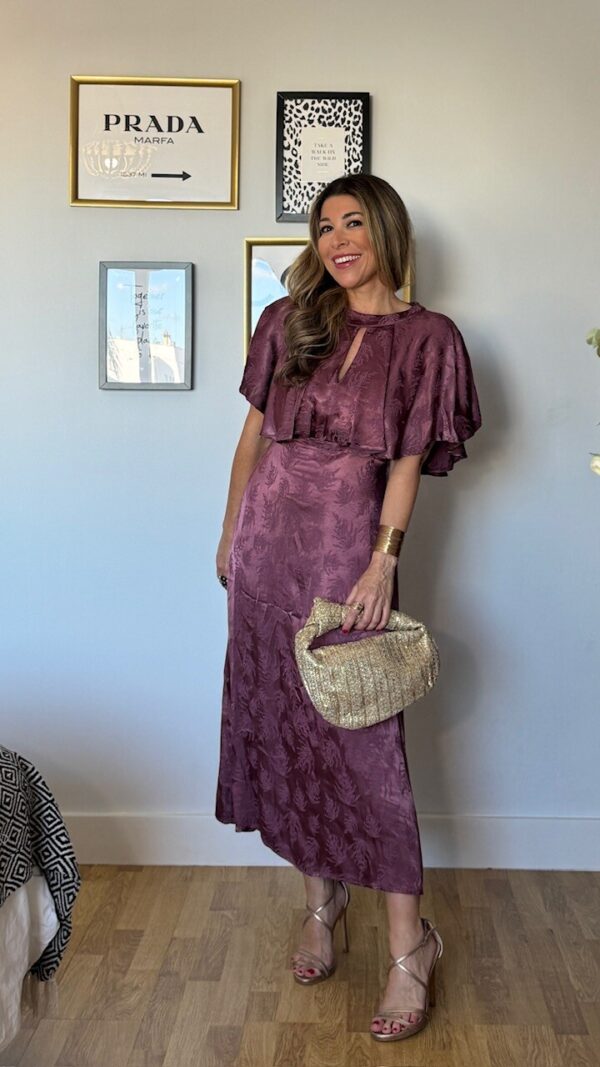 Vestido Marian Capa Berenjena
