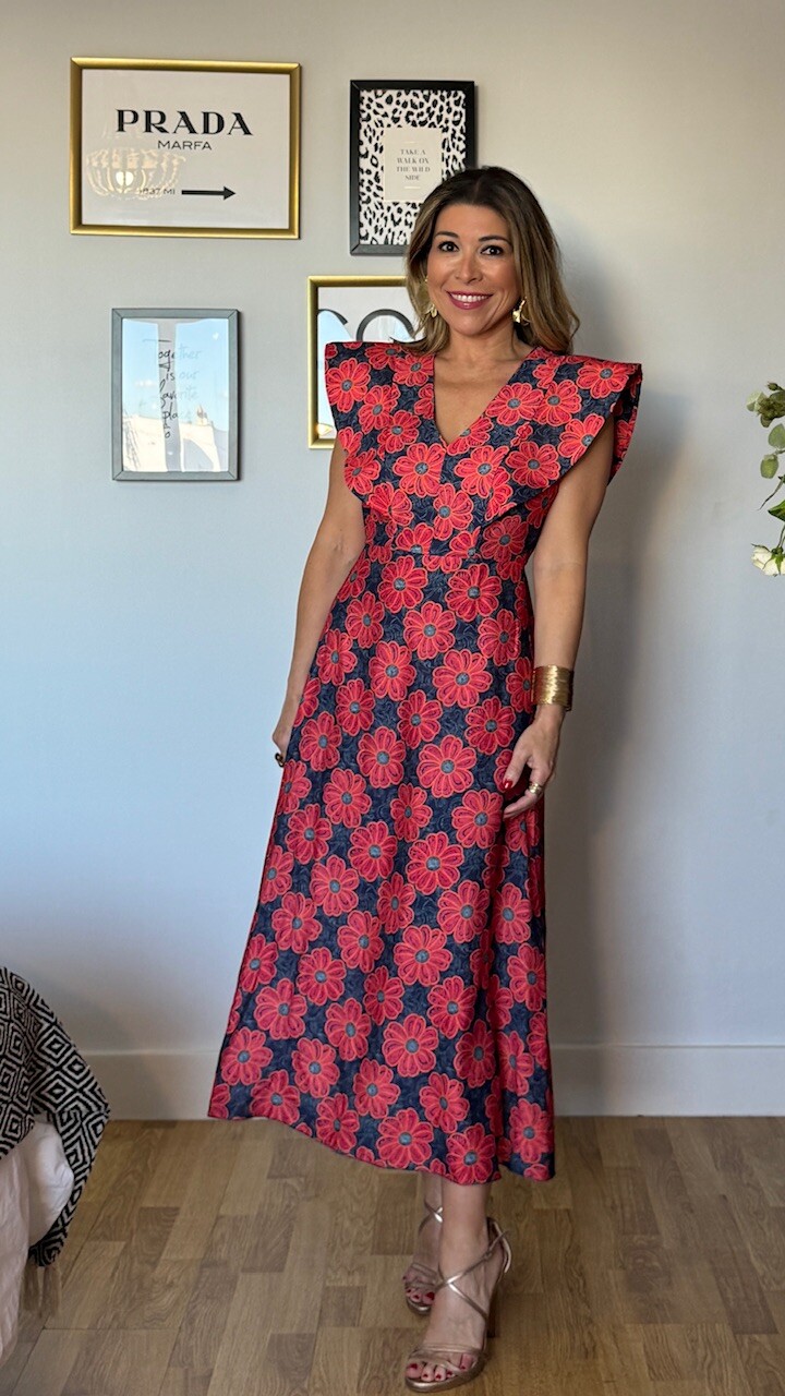 Vestido Gabriela Rojo - Imagen 9