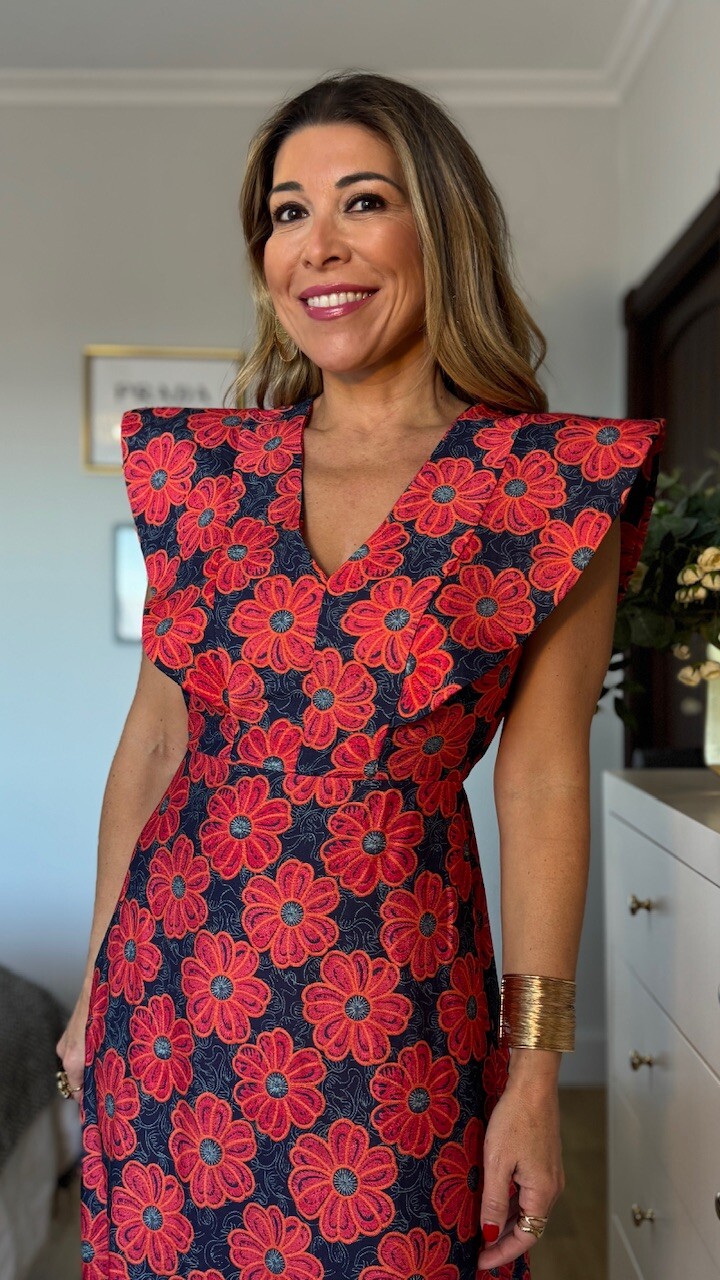 Vestido Gabriela Rojo - Imagen 5