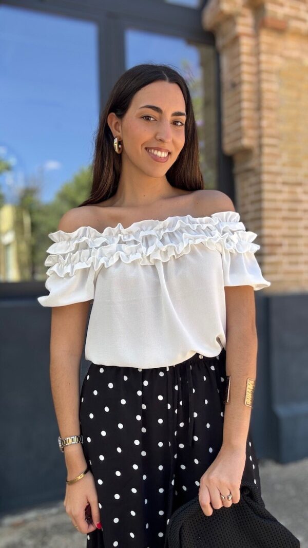 Blusa Carrucha Blanca