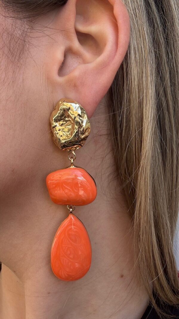Pendientes Atenea Coral