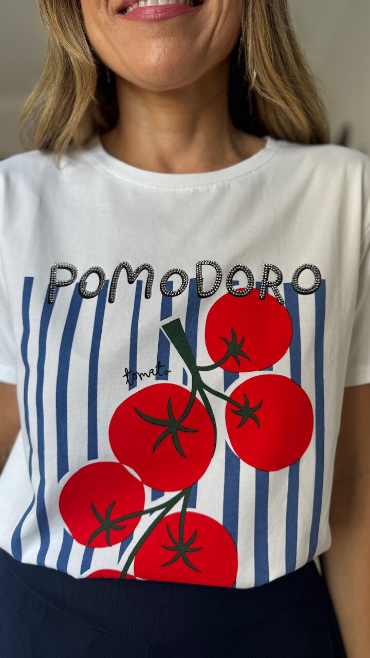 Camiseta Pomodoro Blanca - Imagen 4