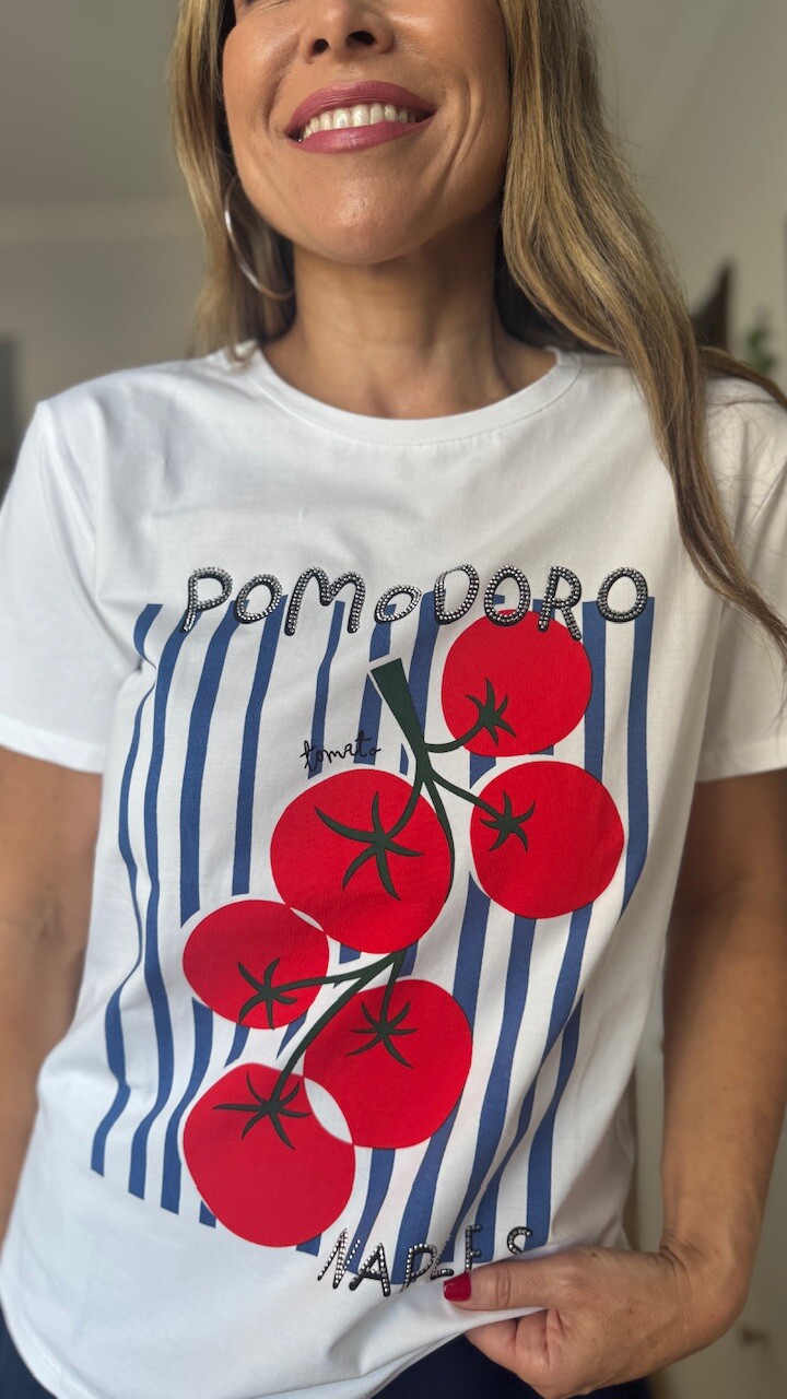 Camiseta Pomodoro Blanca - Imagen 8