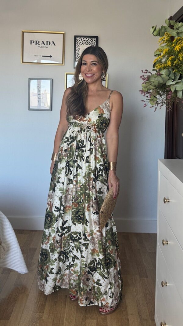 Vestido Indira Verde Caza