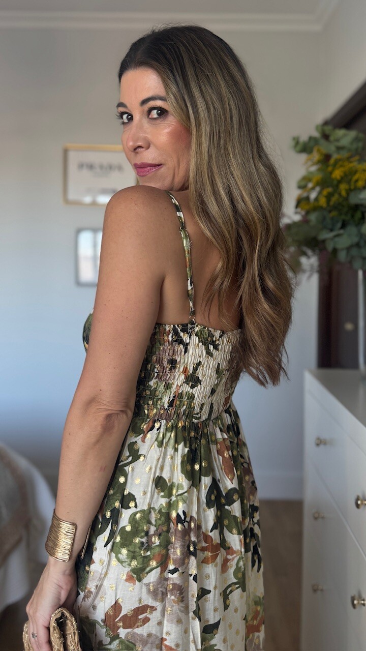 Vestido Indira Verde Caza - Imagen 9