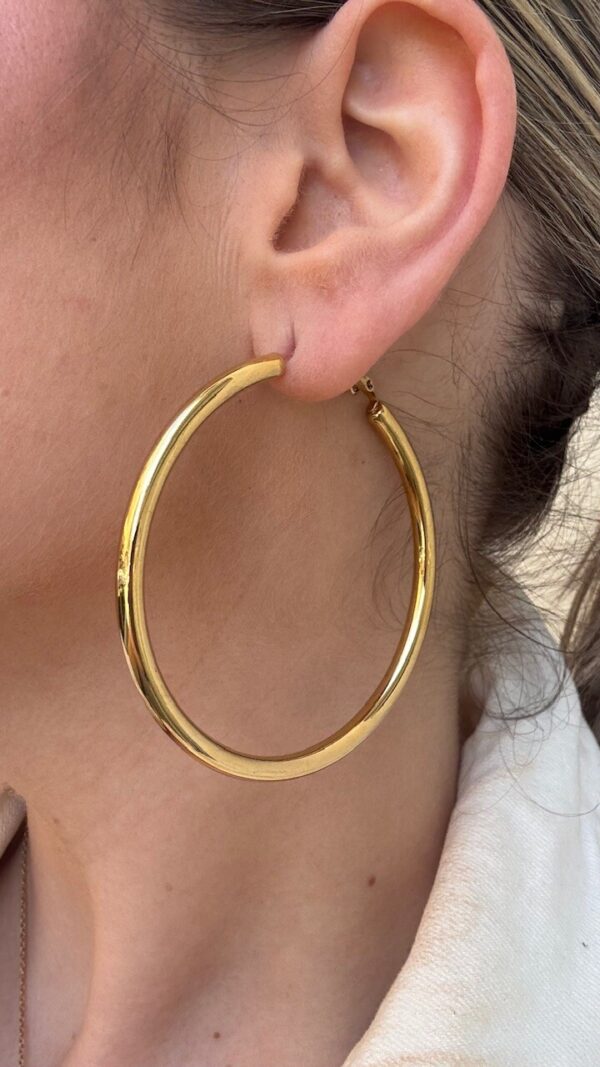 Pendientes Maxi aros dorados