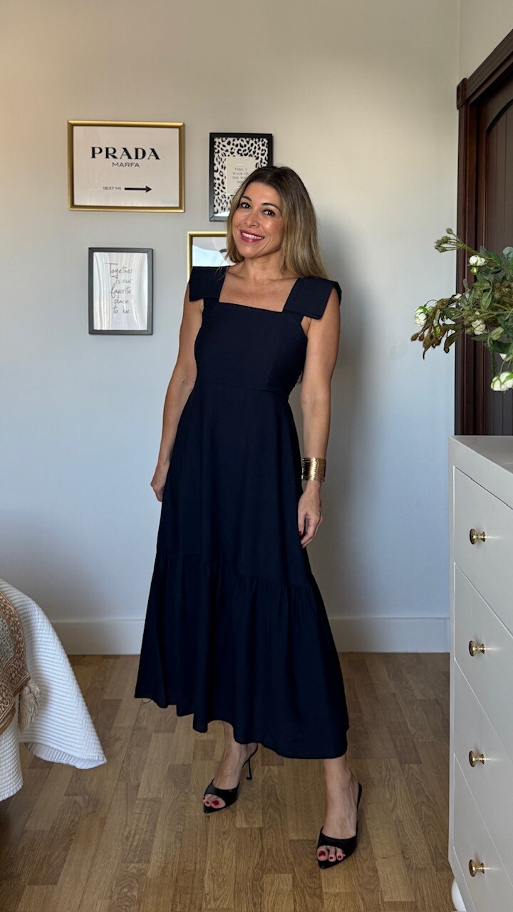 Vestido Victoria Azul Marino