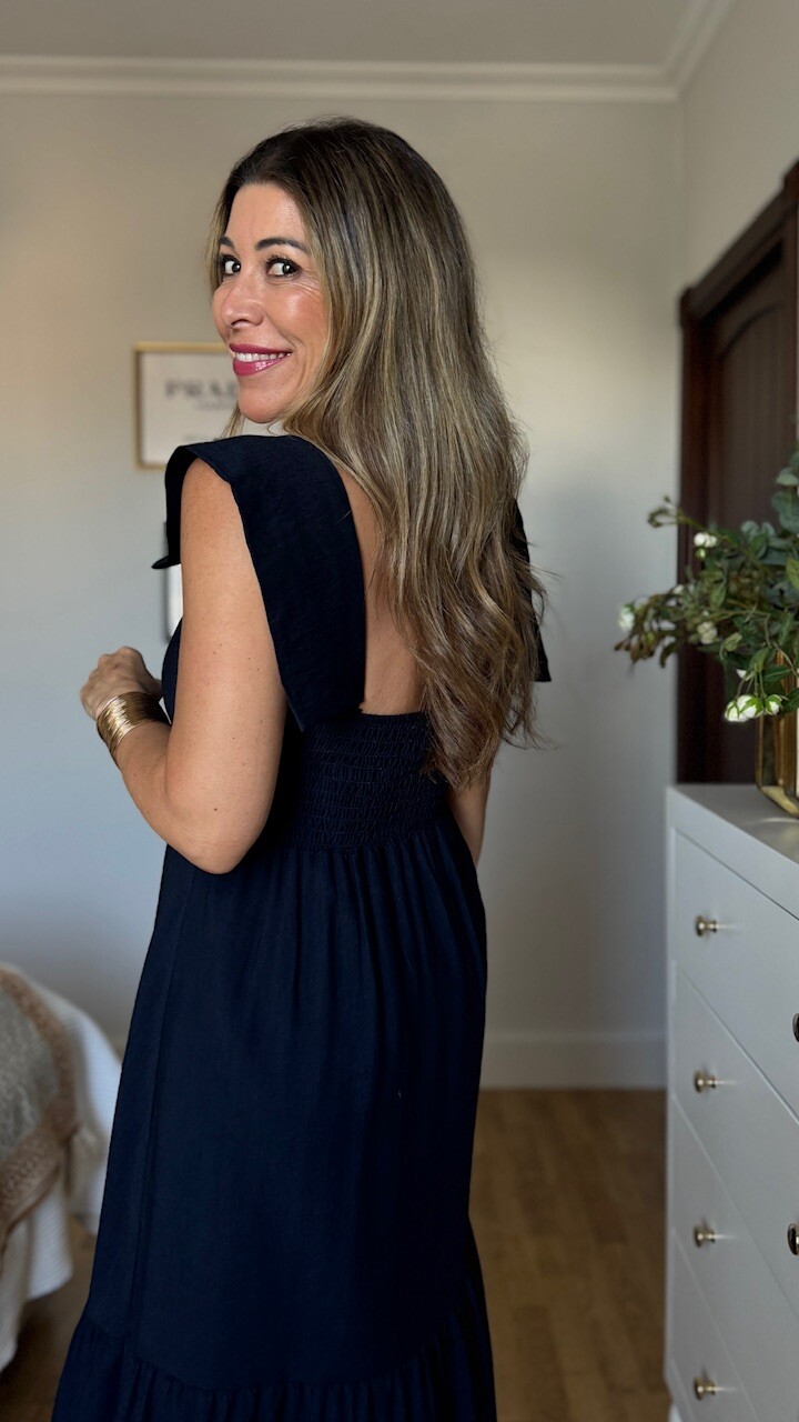 Vestido Victoria Azul Marino - Imagen 9