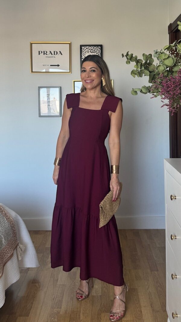 Vestido Victoria Burdeos