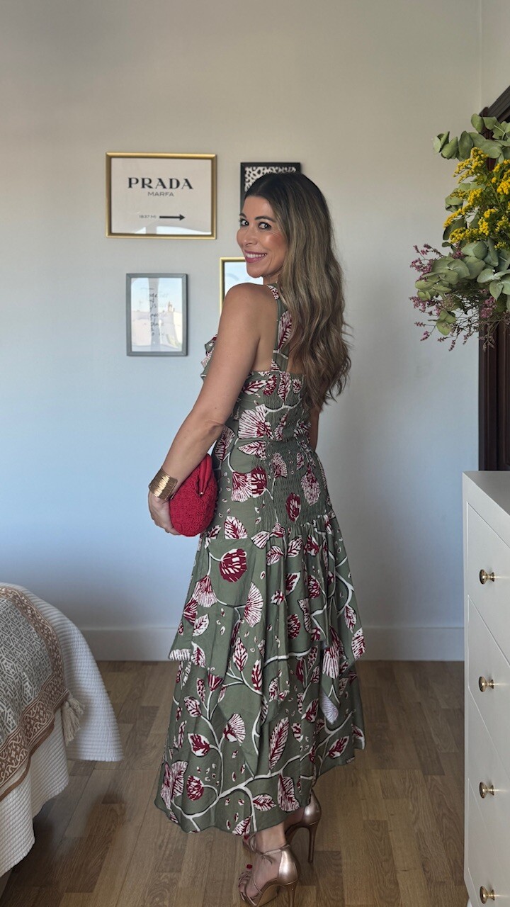 Vestido Mencía Verde Caza - Imagen 6