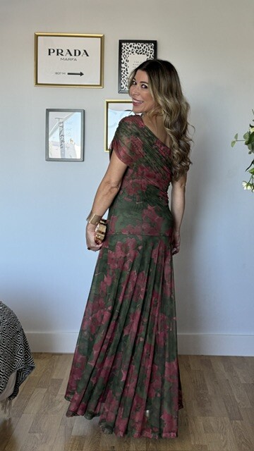 Vestido Tul Brigitte Verde Caza - Imagen 13