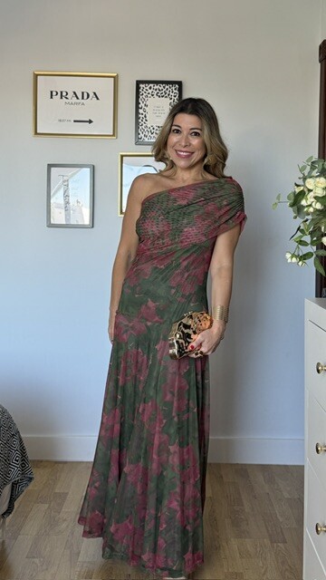 Vestido Tul Brigitte Verde Caza - Imagen 15