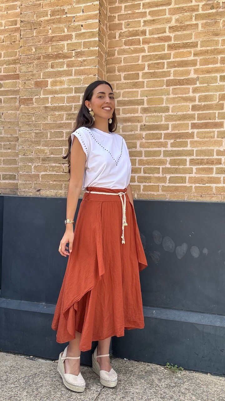 Falda Asimétrica Teja - Imagen 3