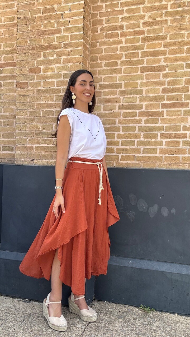 Falda Asimétrica Teja - Imagen 6