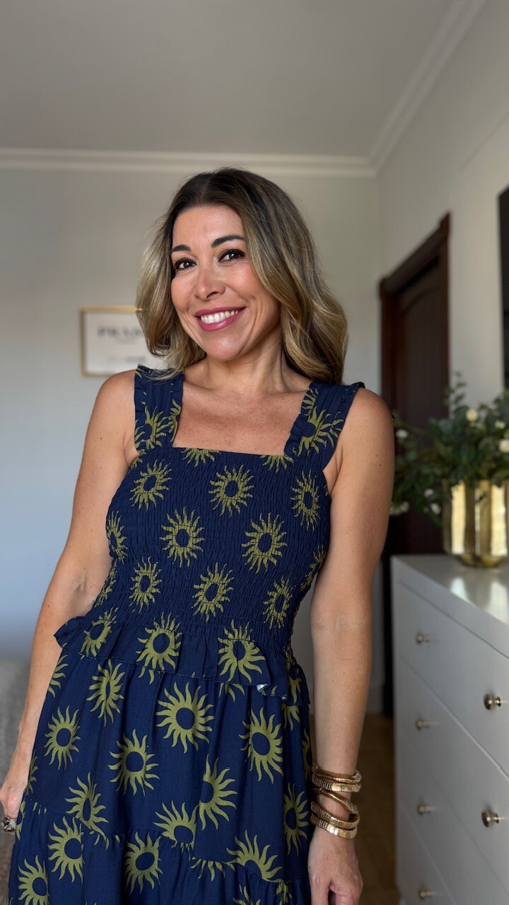 Vestido Soles Azul Marino - Imagen 6