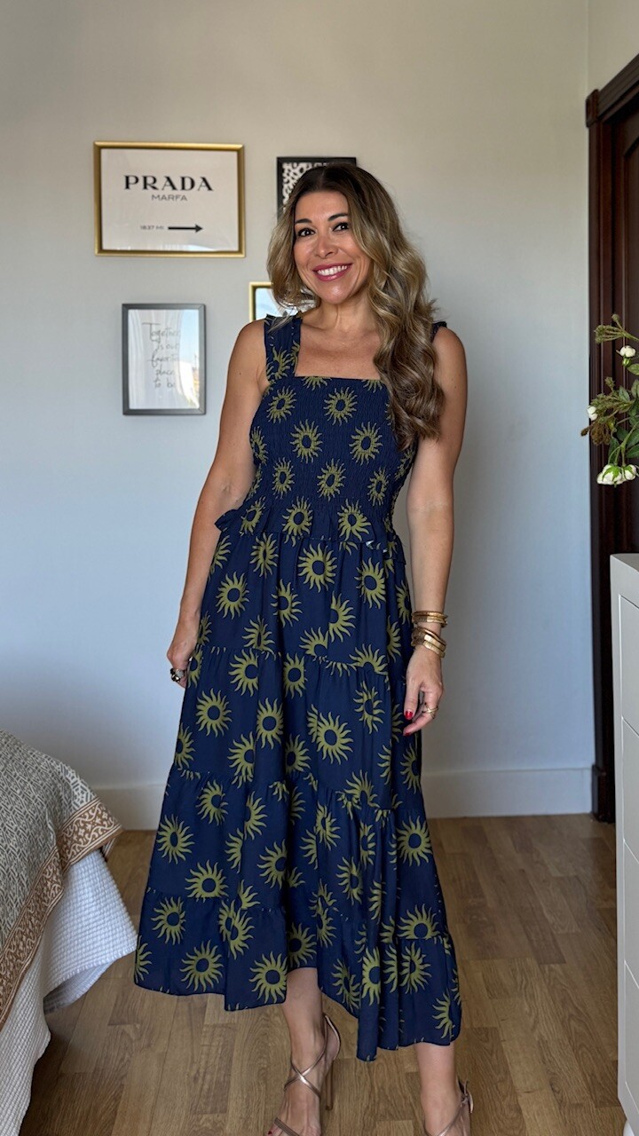 Vestido Soles Azul Marino - Imagen 7