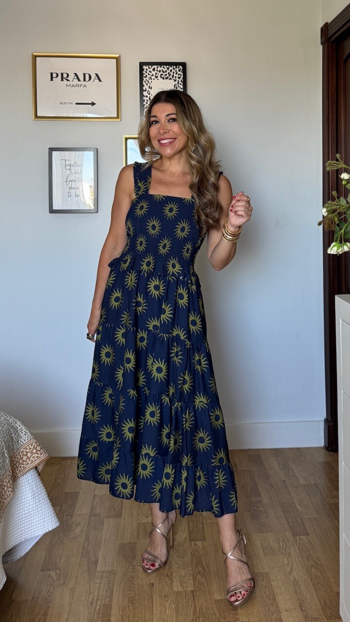Vestido Soles Azul Marino - Imagen 3