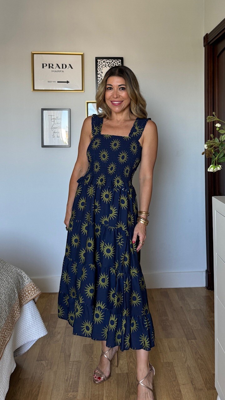 Vestido Soles Azul Marino - Imagen 8
