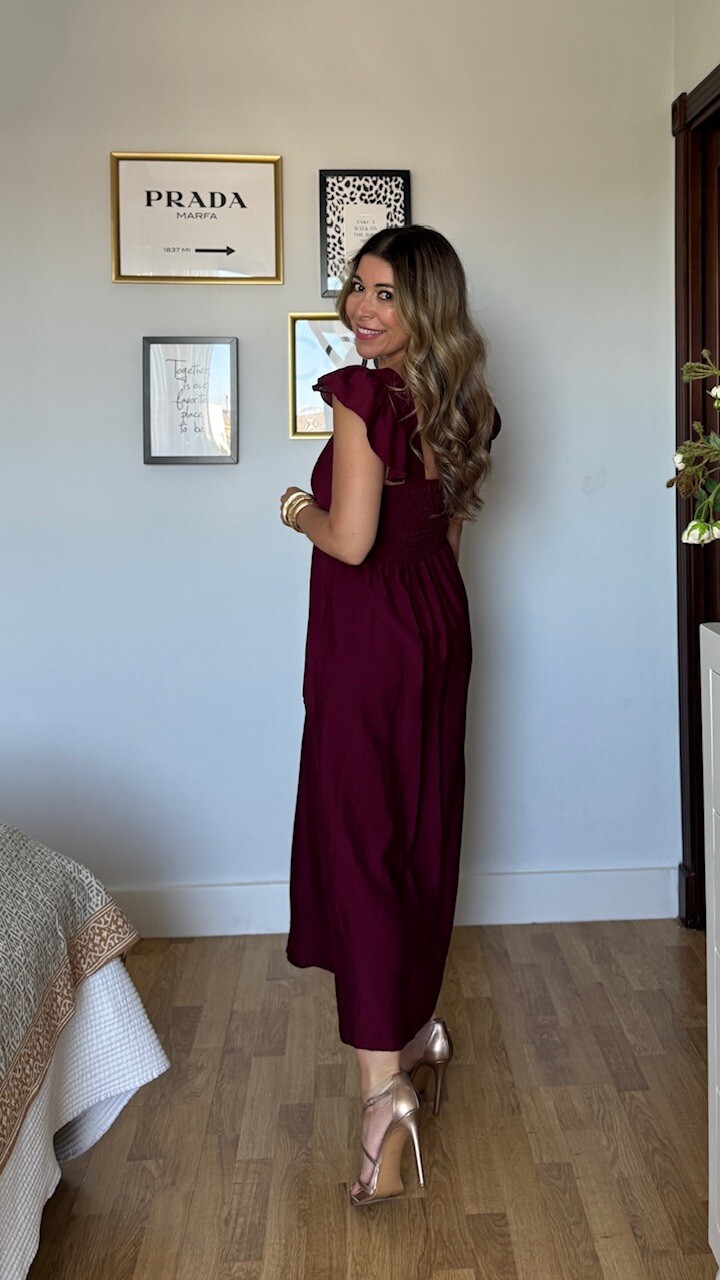 Vestido Valeria Burdeos - Imagen 5