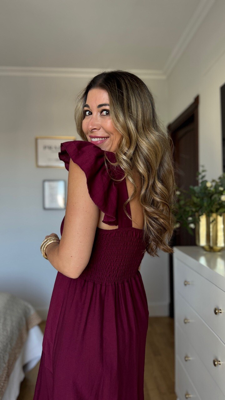 Vestido Valeria Burdeos - Imagen 6