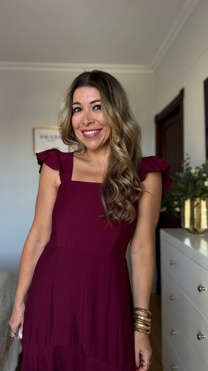Vestido Valeria Burdeos - Imagen 2