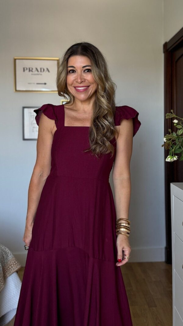 Vestido Valeria Burdeos