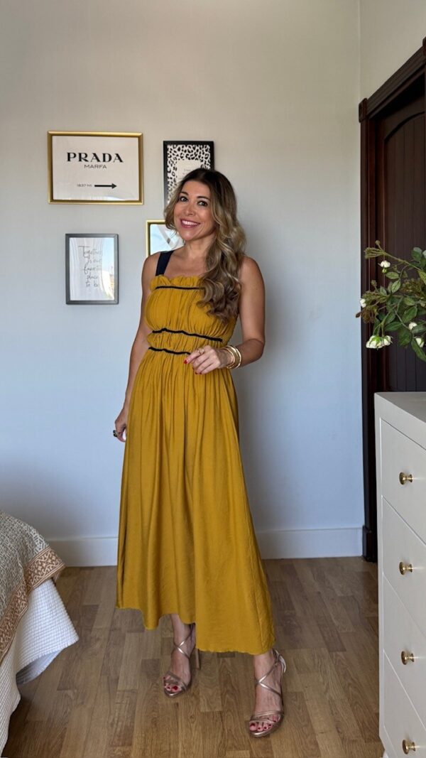 Vestido Jimena Mostaza